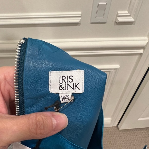 Iris & ink leather shirt bnwt - Picture 3 of 3